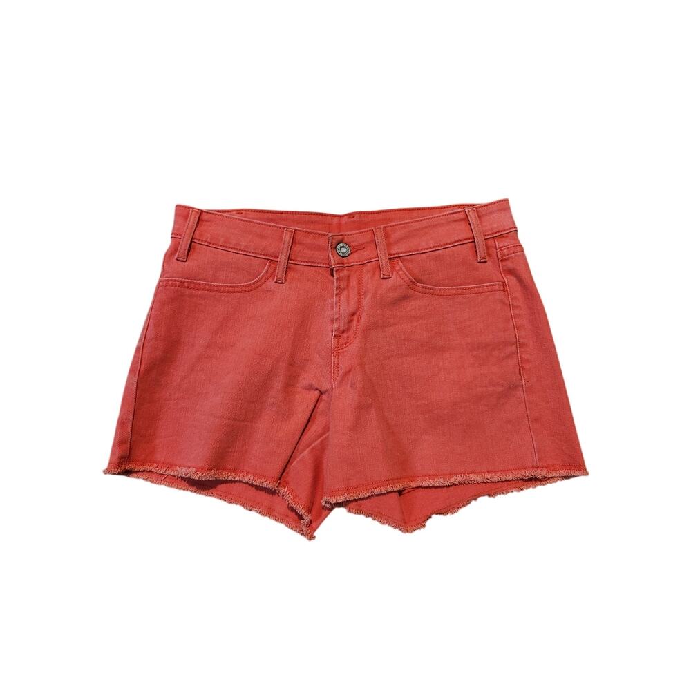 Levi's women's size 4 W 27 orange cut off denim shorts